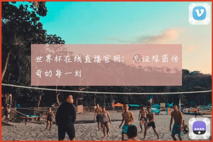 世界杯在线直播官网：见证绿茵传奇的每一刻